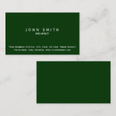 Moderne, einfache Minimal Business Card Visitenkarte (Vorne/Hinten)