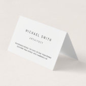 Moderne, einfache Minimal Business Card Visitenkarten (Vorderseite)