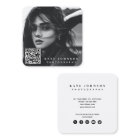 Moderne einfache Minimal Foto QR Code Social Media