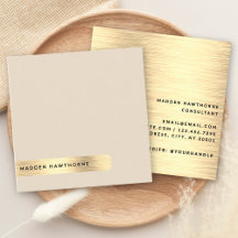 Moderne, einfache Minimal-Imitate Gold-Brushed-Met
