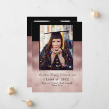 Moderne einfache Minimal-Rose Schwarzer Abschluss