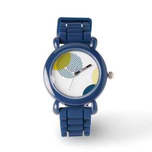 Moderne, einfache, minimale, trendige urbane abstr armbanduhr