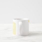 Moderne, einfache, minimale, trendige urbane abstr espressotasse (Rückseite)