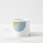Moderne, einfache, minimale, trendige urbane abstr espressotasse (Vorderseite)
