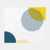 Moderne, einfache, minimale, trendige urbane abstr fleecedecke (Vorderseite (Horizontal))