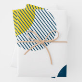 Moderne, einfache, minimale, trendige urbane abstr geschenkpapier set (Beispiel)