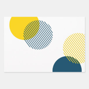 Moderne, einfache, minimale, trendige urbane abstr geschenkpapier set