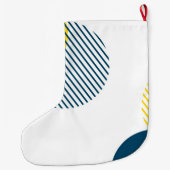 Moderne, einfache, minimale, trendige urbane abstr großer weihnachtsstrumpf (Rückseite)