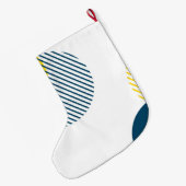 Moderne, einfache, minimale, trendige urbane abstr großer weihnachtsstrumpf (Rückseite (Hängend))