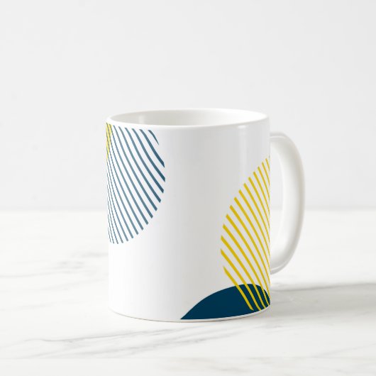 Moderne, einfache, minimale, trendige urbane abstr kaffeetasse (VorderseiteRechts)