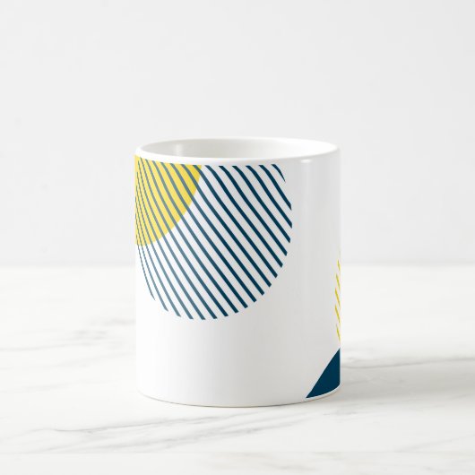 Moderne, einfache, minimale, trendige urbane abstr kaffeetasse (Mittel)