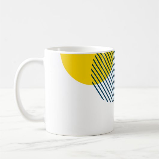 Moderne, einfache, minimale, trendige urbane abstr kaffeetasse (Links)