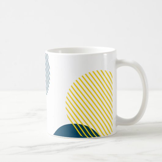 Moderne, einfache, minimale, trendige urbane abstr kaffeetasse (Rechts)