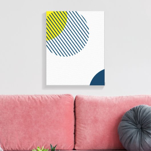 Moderne, einfache, minimale, trendige urbane abstr leinwanddruck (Insitu (Wohnzimmer))