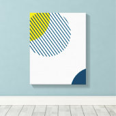 Moderne, einfache, minimale, trendige urbane abstr leinwanddruck (Insitu (Holzboden))