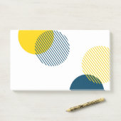 Moderne, einfache, minimale, trendige urbane abstr post-it klebezettel (Auf Schreibtisch)