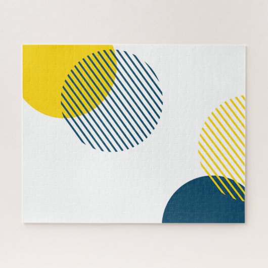 Moderne, einfache, minimale, trendige urbane abstr puzzle (Horizontal)