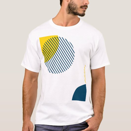 Moderne, einfache, minimale, trendige urbane abstr T-Shirt (Vorderseite)