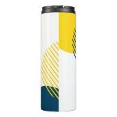Moderne, einfache, minimale, trendige urbane abstr thermosbecher (Rückseite)