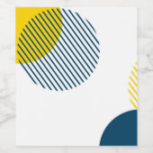 Moderne, einfache, minimale, trendige urbane abstr weinetikett (Einzelnes Label)