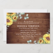 Moderne Einfache Minimalistische 3-FOTO-Graduierun Einladung (Rückseite)