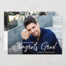 Moderne Einfache Minimalistische 3-FOTO-Graduierun