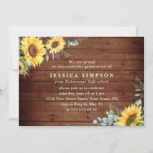 Moderne Einfache Minimalistische 3-FOTO-Graduierun Einladung (Rückseite)