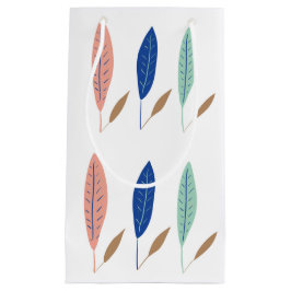 Moderne, einfache minimalistische Blätter Kleine Geschenktüte