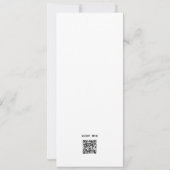 Moderne einfache Minimalistische Foto Heilige Tauf Einladung (Rückseite)