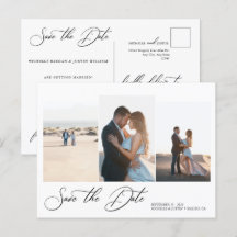 Moderne, einfache Minimalistische Hochzeit spart d