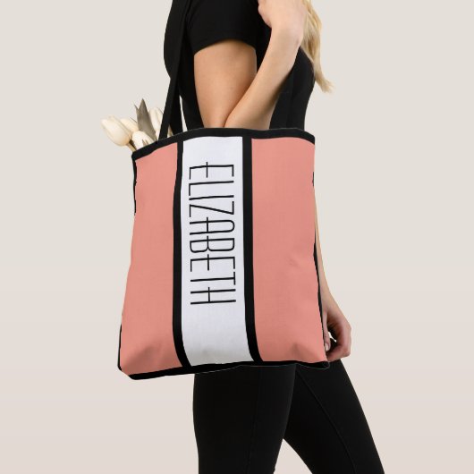 Moderne, einfache Minimalistische Individuelle Nam Tasche (Von Nahem)