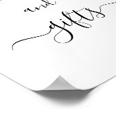 Moderne, einfache Minimalistische Karten und Gesch Poster (Ecke)