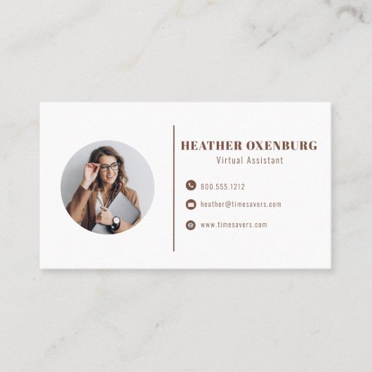 Moderne, einfache Minimalistische QR Code Social M Visitenkarte (Vorderseite)