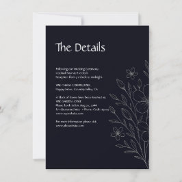 Moderne, einfache, minimalistische schwarz-weiße B Save The Date