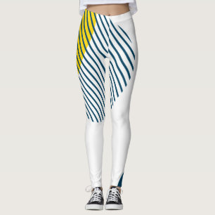 Moderne, einfache, minimalistische, trendige abstr leggings