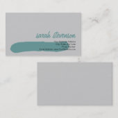 Moderne, einfache Minimalistische Unternehmenskart Visitenkarte (Vorne/Hinten)