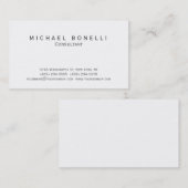 Moderne, einfache Minimalistische Unternehmenskart Visitenkarte (Vorne/Hinten)