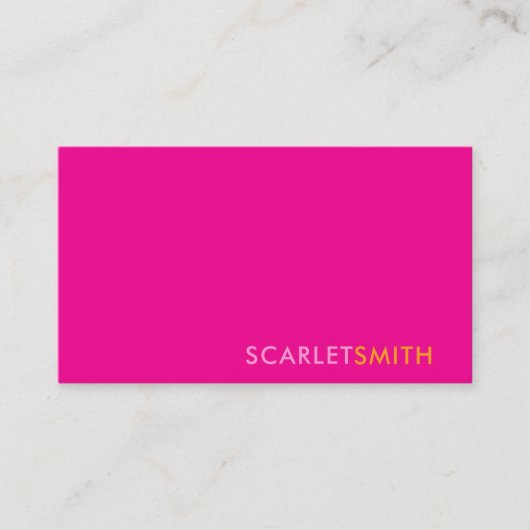 Moderne, einfache, minimalistische Visitenkarte (Vorderseite)