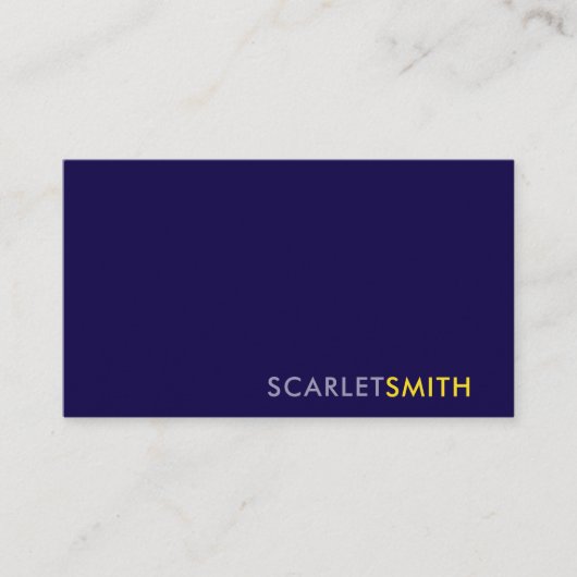 Moderne, einfache, minimalistische Visitenkarte (Vorderseite)