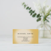 Moderne, einfache Minimalistische Visitenkarte (Stehend Vorderseite)