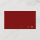 Moderne, einfache, minimalistische Visitenkarte (Vorderseite)