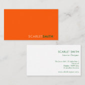 Moderne, einfache, minimalistische Visitenkarte (Vorne/Hinten)