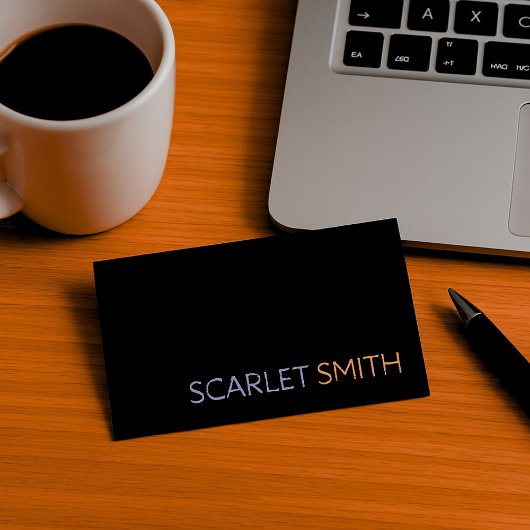 Moderne, einfache, minimalistische Visitenkarte