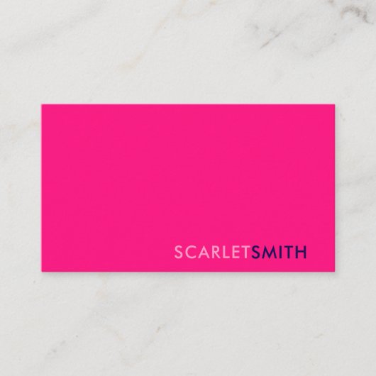 Moderne, einfache, minimalistische Visitenkarte (Vorderseite)