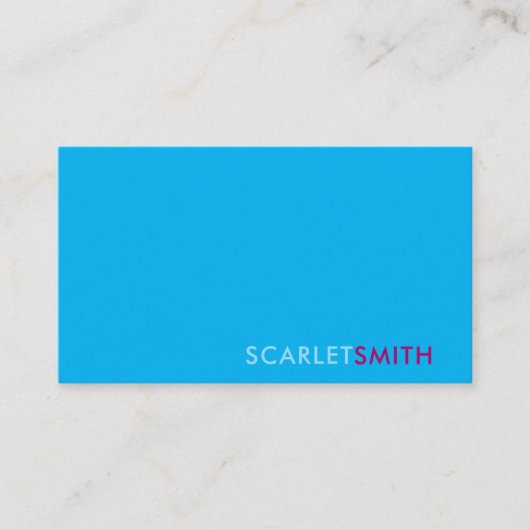 Moderne, einfache, minimalistische Visitenkarte (Vorderseite)