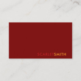 Moderne, einfache, minimalistische Visitenkarte