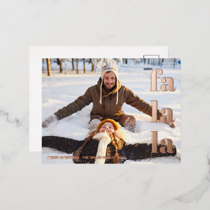 moderne einfache minimalistische Weihnachtsfolie F Folien Feiertagspostkarte