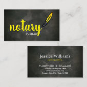 Moderne, einfache mobile Notare - Elegante Schrift Visitenkarte (Vorne/Hinten)