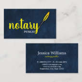 Moderne, einfache mobile Notare - Elegante Schrift Visitenkarte (Vorne/Hinten)