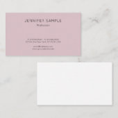 Moderne, einfache, moderne Vorlage Elegant Visitenkarte (Vorne/Hinten)